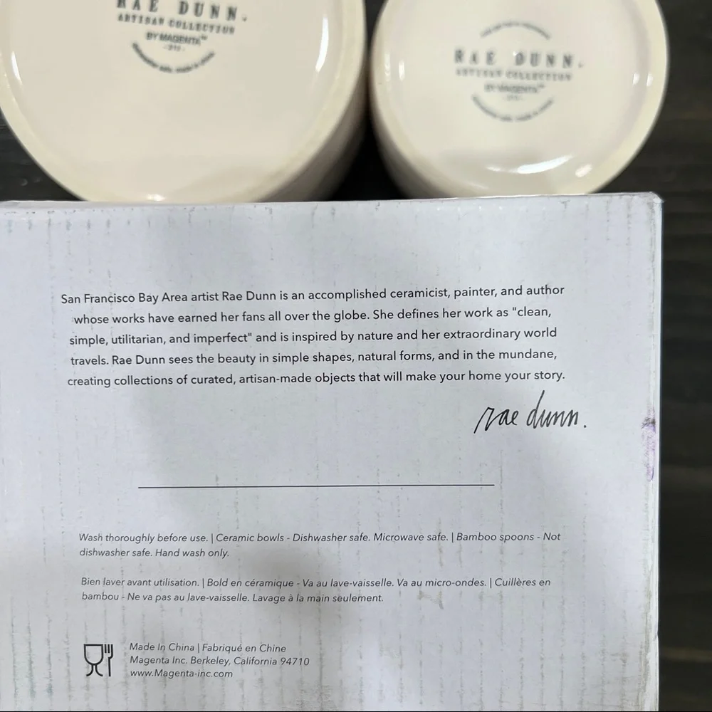 NWT Rae Dunn Guac and Salsa Bowl Set - Picture 5 of 5